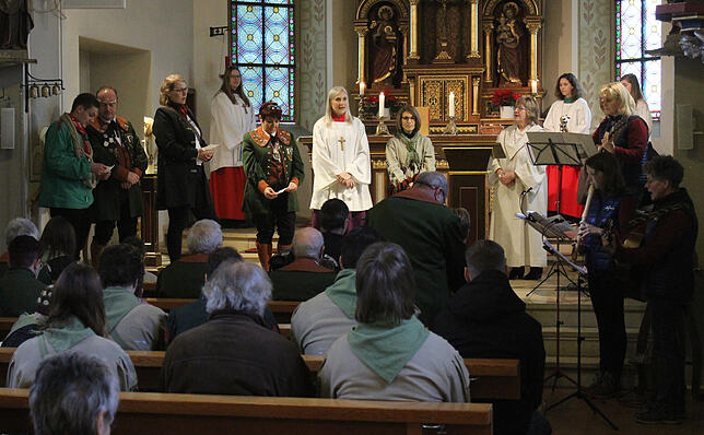 „Melodien des Lebens“ lautete das Motto für den Gottesdienst vor dem närrischen Frühschoppen in Aftholderberg.