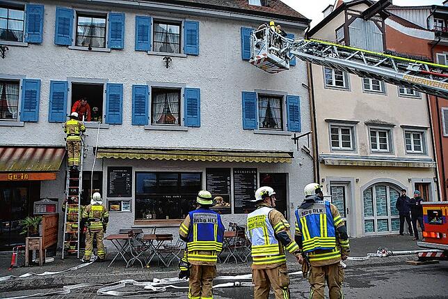 Bild 4: Jahreshauptübung der Freiwilligen Feuerwehr