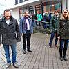 Freuten sich am Freitag über viele Impfwillige im neuen Impfstützpunkt in der Häfler Innenstadt (von links): Hans-Jörg Schraitle ...