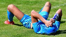 Platt: Nach der Hitzeschlacht und dem 1:3 gegen den VfR Bad Bellingen war Pascal Störk vom SV Buch bedient