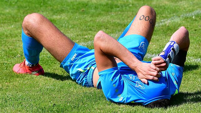 Platt: Nach der Hitzeschlacht und dem 1:3 gegen den VfR Bad Bellingen war Pascal Störk vom SV Buch bedient