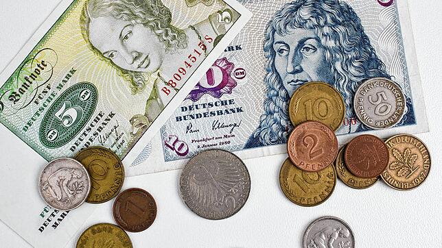 Ungewohnter Anblick: Die Deutsche Mark wurde als Währung 2002 vom Euro abgelöst.