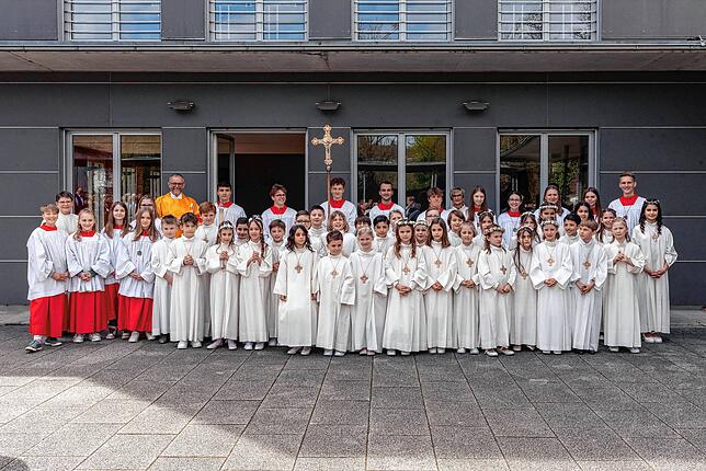 In Waldshut feierten 34 Kinder am Samstag, 6. April, das Fest der Heiligen Erstkommunion.