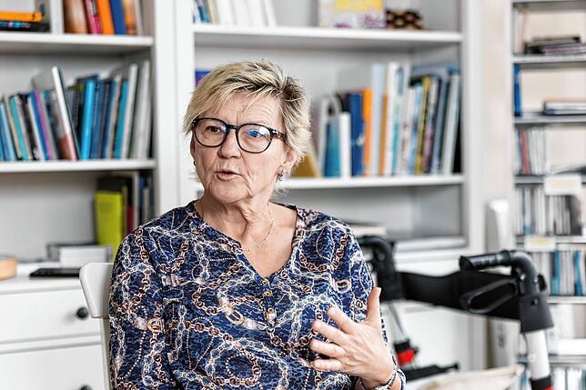 „Hier im Hospiz wird nicht so ein Brimborium um die ganze Sache gemacht“: Birgit Kramer.