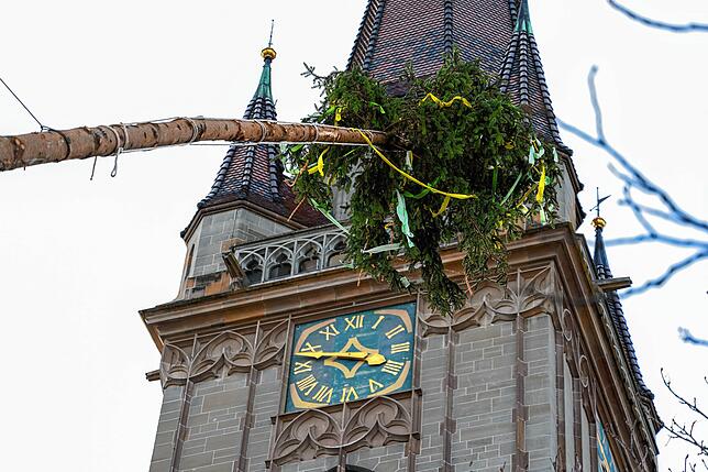Bild 16: Bilder vom Narrenbaumstellen der Narrizella Ratoldi auf dem Marktplatz