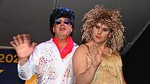 Sogar Elvis und Marylin geben sich die Ehre beim Gockelball.