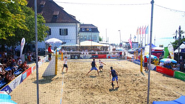Der Überlinger Landungsplatz war eine Woche lang zu einer Beach Arena umfunktioniert. Am Wochenende fand die baden-württembergische ...