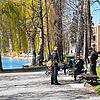 Gerade im Frühling kontrollierte die Polizei an den gut besuchten Orten in Konstanz die Einhaltung der Corona-Regeln. Hier zum Beispiel ...