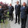 Alexander Graf (von links) wurde als Abteilungskommandant bestätigt, neuer Stellvertreter wurde Christian Marquart. Die neue Führung der ...