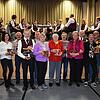 Durch besonderes Bürgerengagement zeichneten sich (von links) Roland Kromer, Annette Lüber, Willi Preiser, Albert Blattert, Bruno ...