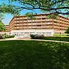 Diese Visualisierung des Architekturbüros Rebholz zeigt, wie das Gesundheitshotel namens Sea Palace auf dem Büdingen-Areal einmal ...