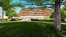 Diese Visualisierung des Architekturbüros Rebholz zeigt, wie das Gesundheitshotel namens Sea Palace auf dem Büdingen-Areal einmal ...