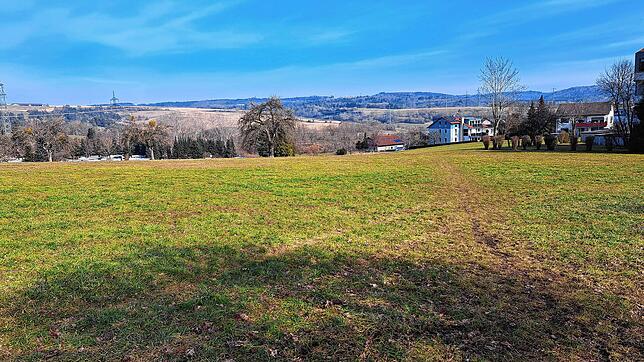 Auf der Wiesenfläche zwischen dem Campingplatz und der Matthias-Claudius-Straße könnten schon bald neue Baugrundstücke zur Verfügung stehen.