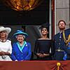 Prinz Charles (l-r), Thronfolger von Großbritannien, Herzogin Camilla, Königin Elizabeth II., Herzogin Meghan, Prinz Harry, Prinz ...