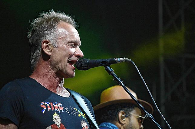 Gordon Matthew Thomas Sumner alias Sting bei seinem zweiten Salem Open Air 2018. Damals stand er gemeinsam mit Shaggy auf der Bühne.