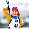 Janina Hettich hat sich im Biathlon-Weltcup etabliert. Sie startet für den Skiclub Schönwald. Archivbild: Eibner