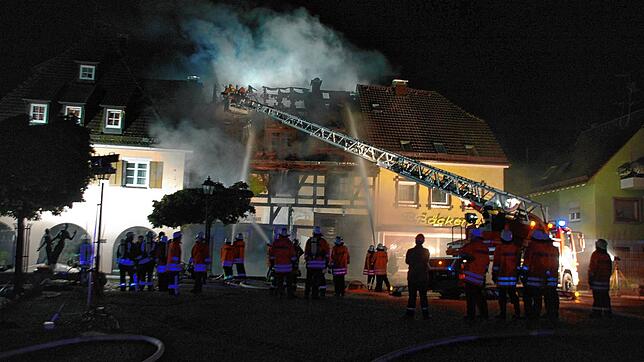 Brand des Alt Stocken in der Nacht auf den 2. Oktober 2010.