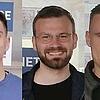 Neu im Grütt: Leonardo Komljenovic (links) und der Lauchringer Andreas Lismann (Mitte) vom SV Weil kehren zum FV Lörrach-Brombach ...