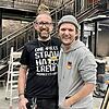 Urs Fischbach und Julian Hischmann freuen sich auf das Opening des Omega. Noch wirkt es wie eine Baustelle, aber das Team sei auf der ...
