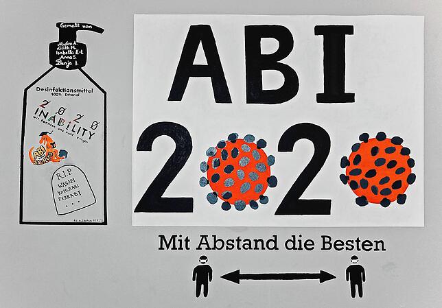 Das Abimotto 2020 am Karl-Maybach-Gymnasium in Friedrichshafen.