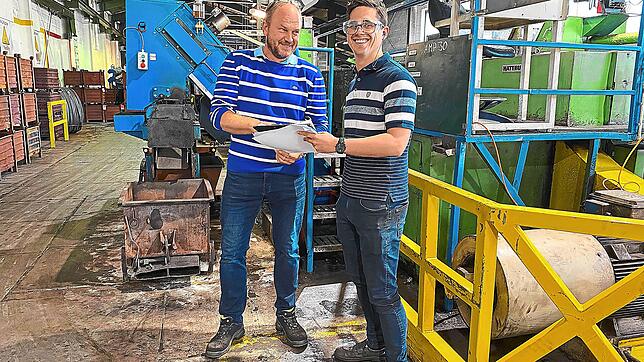 Frischer Wind bei Mohr + Friedrich in Vöhrenbach: Der neue Geschäftsführer Andreas Schübel (49) und Produktionsleiter Jack Louveton (28) ...