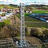 Der Funkturm am Ortsrand von Salem-Beuren. Der kleine Mast daneben ist das derzeitige Provisorium. Sobald der Turm in Betrieb genommen ...