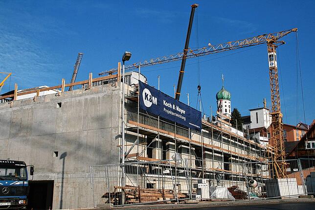 Das Stadtwall-Carrée wächst in die Höhe.