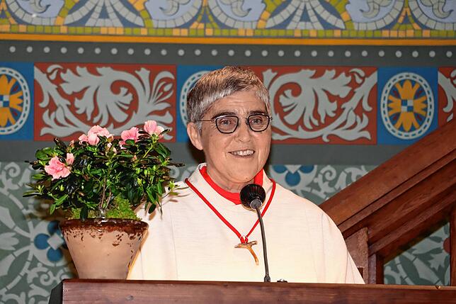 Simone Meisel, Gemeindereferentin der katholischen Seelsorgeeinheit Hohenstoffeln/Hilzingen, hielt beim Gottesdienst zur Eröffnung der ...