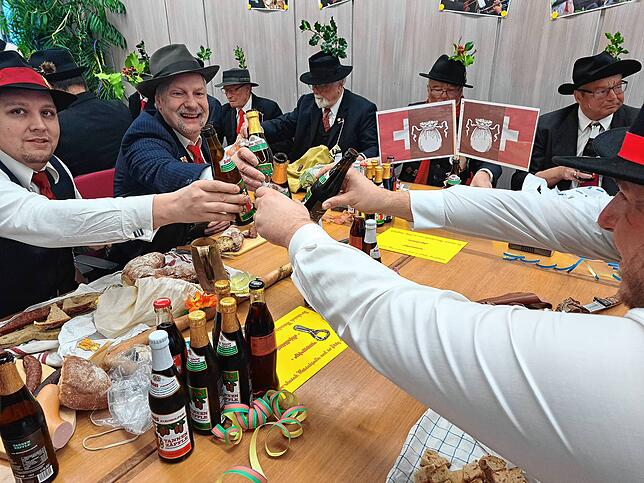 Narri Narro! Die Stimmung im Rathaus ist gut.