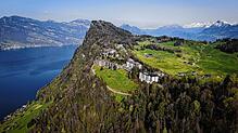 Der Tagungsort der Friedenskonferenz: Das Bürgenstock Resort liegt malerisch auf dem Berg Bürgenstock oberhalb des Vierwaldstättersees.