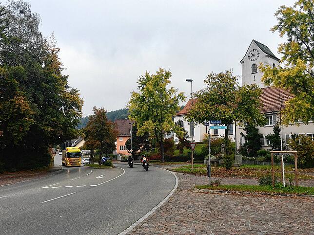 Am Montagvormittag herrschte in Espasingen normaler Verkehrsfluss