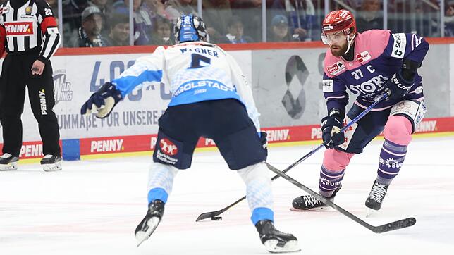 Der Kapitän fehlt den Wild Wings beim Gastspiel in München: Thomas Larkin (rechts) fällt angeschlagen aus.