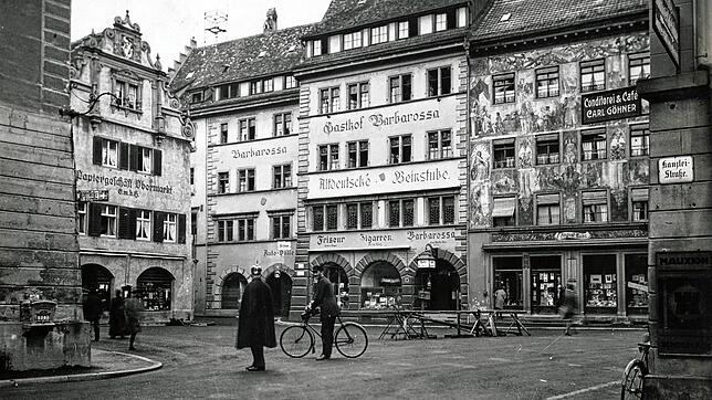 Seit 1874 ist das Barbarossa &ndash; hier ein Bild entstanden etwa um 1910/1915 &ndash; im Besitz der Familie Miehle. Sie feiert jetzt ...