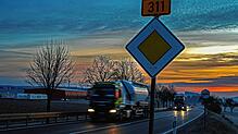 Mittels Videokameras werden ab Montag Daten zur Verkehrsbelastung unter anderem die der Bundesstraße 311 erhoben &ndash; dieses Bild ...