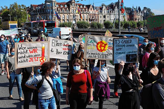 Im September 2021 waren rund 5000 Teilnehmer beim Globalen Klimastreik in Konstanz dabei.