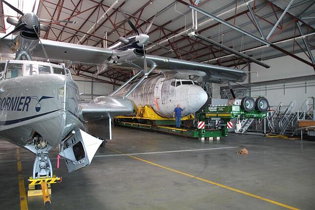 Neben der DO 24 von Iren Dornier steht nun der Rumpf der Landshut. Wann sie restauriert wird, ist noch unklar.