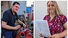 Mit viel Einsatz prägen sie das Leben in Niedereschach: Manuel Bühler (links) und Sabrina Sattler.