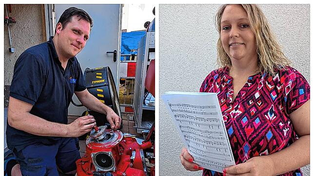 Mit viel Einsatz prägen sie das Leben in Niedereschach: Manuel Bühler (links) und Sabrina Sattler.