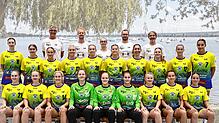 Die Mannschaft des SV Allensbach (vorne, von links): Greta Rinkeviciute, Katharina Bok, Gloria Herholc, Dajana Petrovic, Bettina Woike, ...