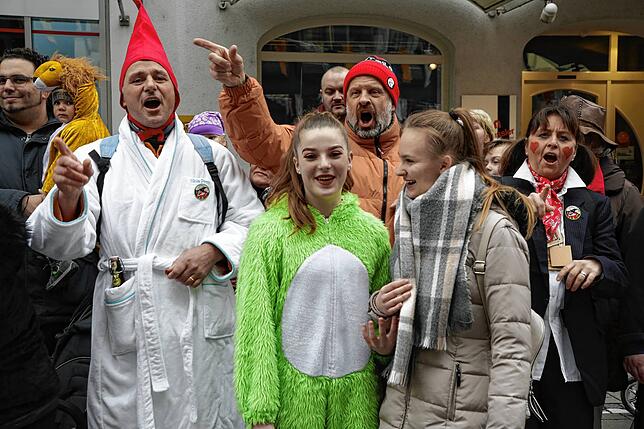 Viele freie Gruppen waren traditionell bei Singener Umzug mit dabei.