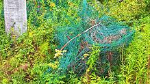 Diese provisorischen Wildzäune hat Leser Bernd Barkim im Wald entdeckt.