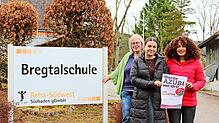 Die Bregtalschule ist wieder dabei beim Azubi-Nachmittag. Die Leiterin Marlies Klingelhöfer (von links), die FSJlerin Meryem Cevik und ...