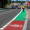 Die ersten neu gestalten Fahrradwege sind in Villingen-Schwenningen bereits farblich gestaltet worden wie hier in der Straße am ...