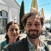 Julia Sondermann und Simon Conrads von der Lokalredaktion Konstanz testen das Mittagstischangebot in der Bleiche.