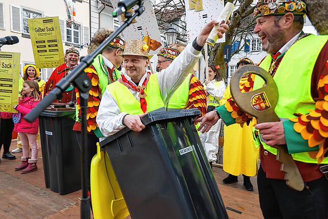 Bild 21: So bunt war der Rathaussturm in Radolfzell