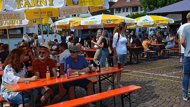 Ganz schön was los war am Sonntag beim Markdorfer Streetfood-Markt.
