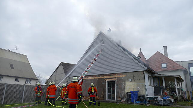 Zehn Mal werden die Stettener Feuerwehrleute 2018 zu Brandeinsätzen gerufen.