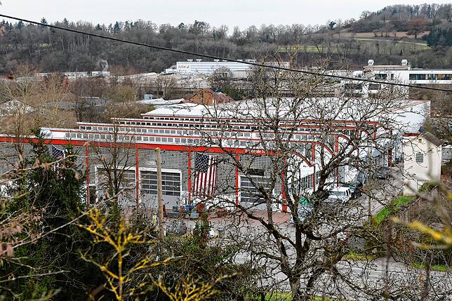 Industriekomplex in Eigeltingen, nahe Stockach. Hier befindet sich auch der Actemium-Mechatronik-Sitz.