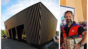 Freude pur bei den Mitgliedern der Bergwacht Hochschwarzwald: Bei der Einweihung der neuen Bergrettungswache in Hinterzarten überreichen ...