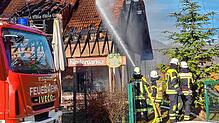 Ein Feuer hatte 2023 das Dorfgemeinschaftshaus Albtal zerstört.